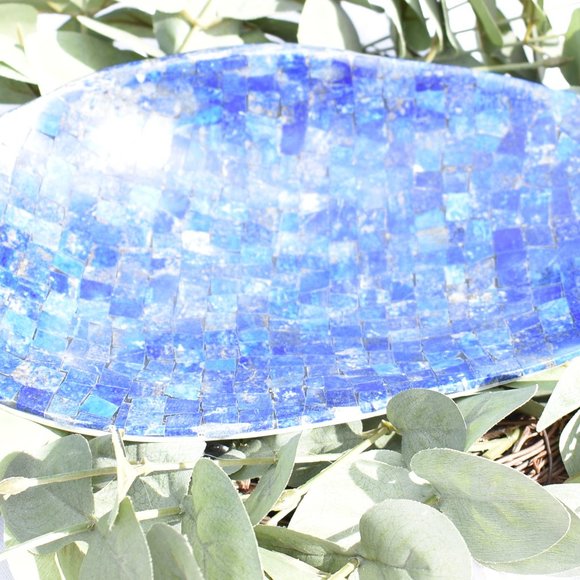 Jay King Lapis Inlay Shell Bowl - Picture 10 of 10